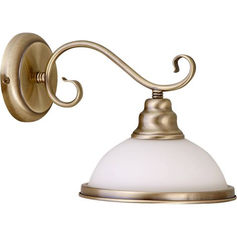 Muro di bronzo chiaro di vetro del metallo Elisett / L bianco: 32 centimetri B: 13cm H: 13 cm (1/4)