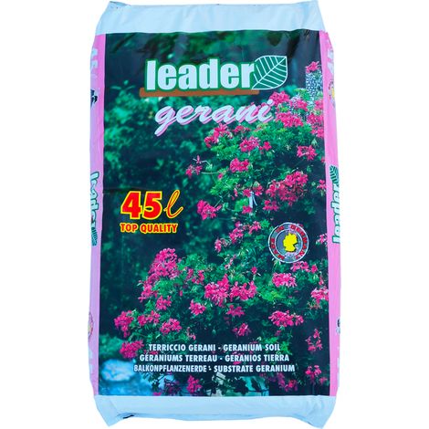 LEADER Terriccio per gerani e piante fiorite 45LT