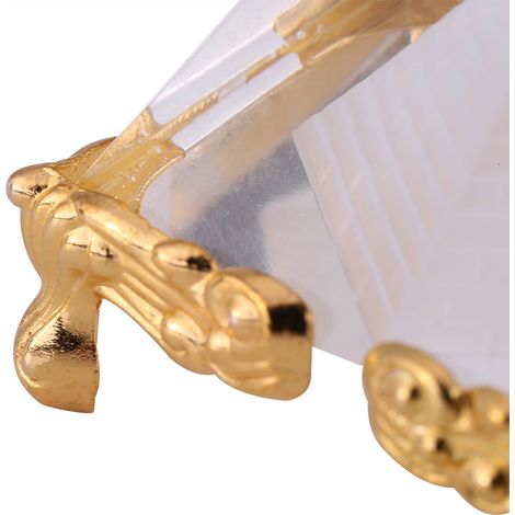 Petite pyramide en cristal d'Égypte, ornement décoratif pour la maison, guérison énergétique, artisanat Feng Shui (1/5)