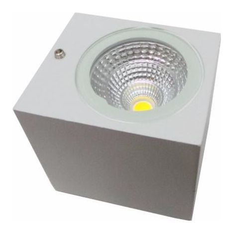 Applique Murale LED 3W IP44 Design Carré BLANC - Blanc Neutre - SILUMEN (1/4)