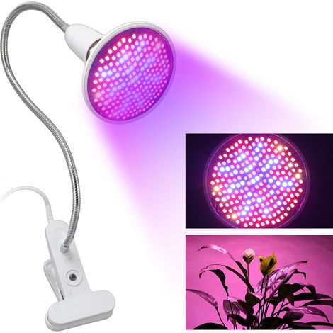 8-W-LED-Tischleuchte mit Pflanzenklemme, Vollspektrum für Wachstum und Farbentwicklung von Sukkulenten, europäischer Standard 110–220 V (1/5)