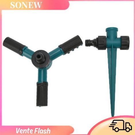 Sonew Arroseur de pelouse Arroseur de Jardin Arroseur Automatique Robuste Rotatif à 360° avec Piquet de Sol, Matériau ABS de jeux (1/5)