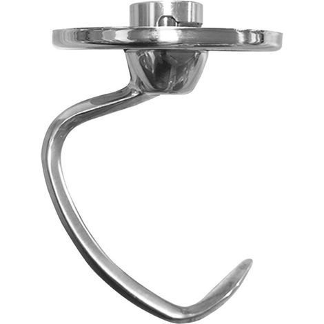 Crochet pétrisseur en acier inoxydable pour robot pâtissier à tête inclinable KitchenAid K45 K45SS KSM75 KSM90 KSM95 KSM100 KSM103 KSM110 KSM150 (4,5/5 pintes). Compatible lave-vaisselle. (1/4)
