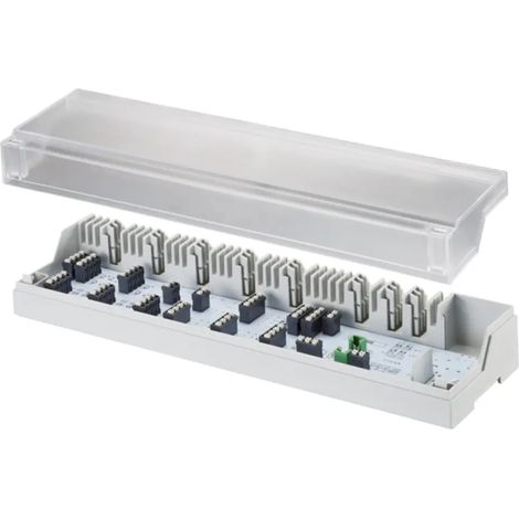 OVENTROP Regleta de conexión eléctrica para calefacción de superficie 10 zonas de regulación, calefacción / refrigeración (Change-Over), control de bomba, 230 V, 1400981