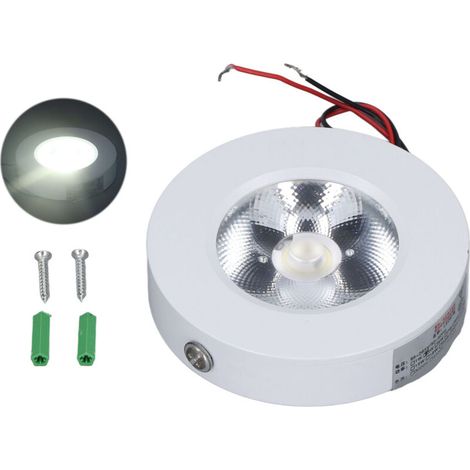 Spot LED COB 3W, peinture haute température, plafonnier Ultra fin encastrable, 85 à 265V (1/4)