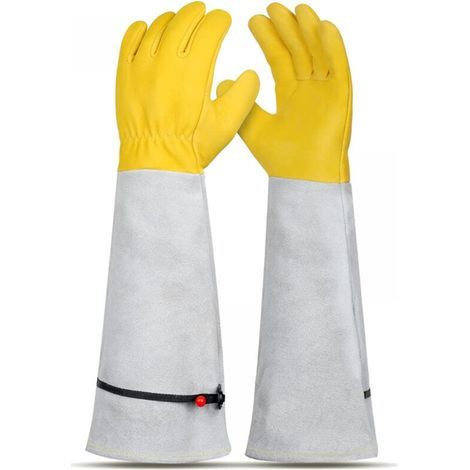 Gants anti-coupures de jardinage, 43CM, anti-épines pour plantation de jardin, gants de travail en cuir, outils de jardinage (1/5)