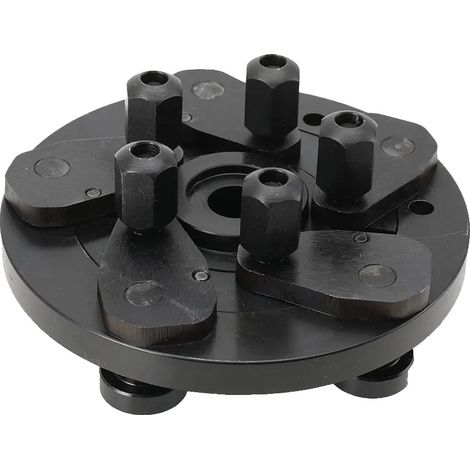 Adaptador de equilibrado de ruedas, 36 mm de diámetro, compatible con llantas de 4 a 10 orificios, ajustable para varios patrones de pernos, construcción de acero duradero, ajuste universal. (1/5)