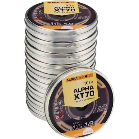 Disco da taglio Rhodius xt70 115mm 10 pezzi acciaio inox