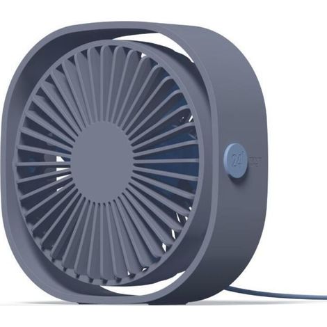 Ventilateur USB, mini ventilateur, ventilateur silencieux, ventilateur USB silencieux portable 3 vitesses réglables USB, ventilateur USB pour camping, bureau, sport, voyage, alimenté par USB (bleu)