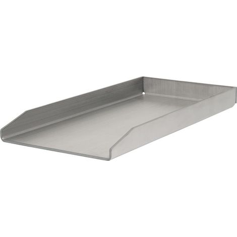 BBQ-Toro Plaque de grill en acier inoxydable 26 x 43,4 cm Plancha de BBQ Plaque à griller (1/4)