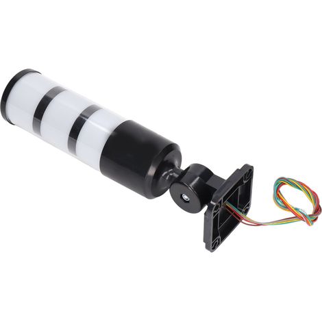 Gyrophare industriel 3 étages rouge jaune vert, tour de signalisation avec alarme sonore, lampe pliable 24V (1/5)