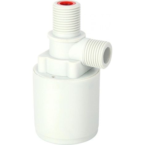 Vanne à flotteur d'eau G1/2in Contrôle automatique du niveau d'eau Vanne à bille flottante en plastique à l'intérieur du réservoir d'entrée pour réservoirs d'eau, piscines, tours d'eau (1/5)