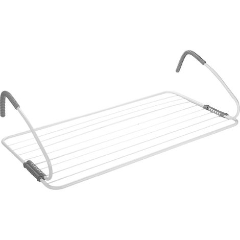 Stendibiancheria Da Balcone/Calorifero 10 Mt 105x55x29 Cm Manici Tubolari Universali – Salvaspazio Stendino per Ringhiera e Termosifone (1/5)