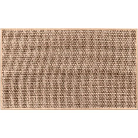 Tappetino da cucina - Tappetino antiscivolo in gomma lavabile per lavello, colore juta (1 pezzo, 44 x 75 cm)