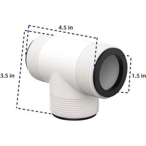 T-förmiger Schlauchverteiler für Schwimmbäder, kompatibel mit Intex Coleman Poolpumpen (2 Stück), geeignet für Durchmesser von 1,5 Zoll.