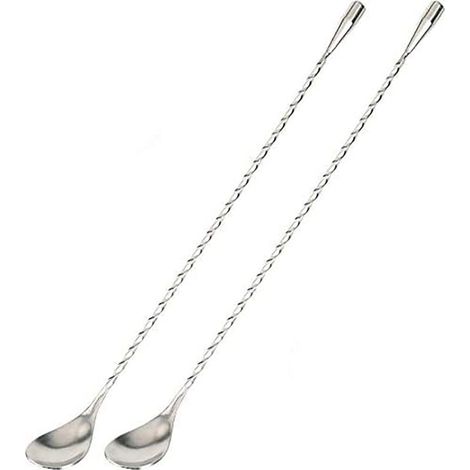2 mixing spoons, stainless steel mixing spoons, cocktail spoons, spiral shakers - suitable (1/5)
