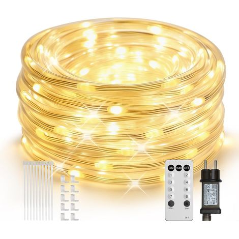 ICRGB LED Light Tube Outdoor IP67 Waterproof Indoor LED Strip Light for Garden, Party, Christmas, Fence, Courtyard, Decoration Lighting Cool White (10 m) (1/5)