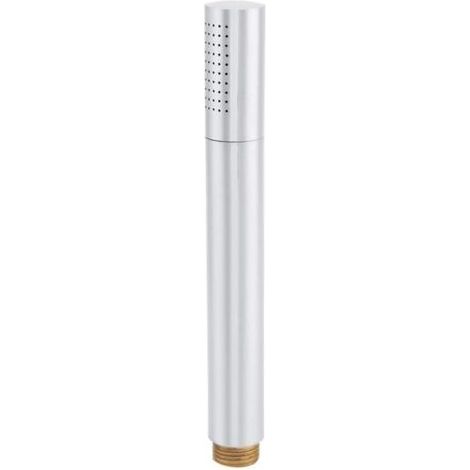 Soffione doccia portatile, in rame lucido, con impugnatura ergonomica, smontabile e riutilizzabile, filettatura G 1/2, dimensioni 19,2 x 2,4 x 2,4 cm, per il bagno.