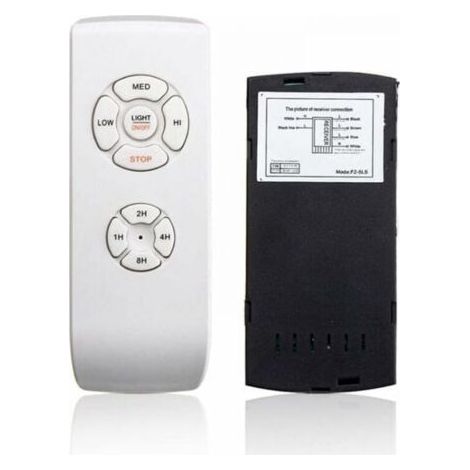 Weißer Universal-Deckenventilator mit Fernbedienung, 110 V/220 V, kabelloses Verteiler-Kit für Zuhause/Büro/Hotel/Lub FLITI