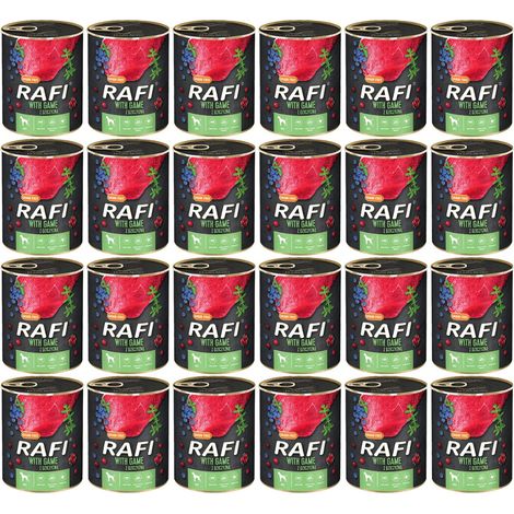 Rafi Pâtée pour chien au venaison, aux myrtilles et aux canneberges 800 g