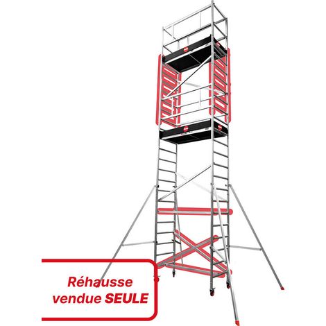 Réhausse Module 4 de l'échafaudage professionnel en aluminium Hailo Expert Pro