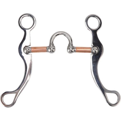Mors de bride pour cheval en acier inoxydable plaqué or rose, anneau libre, pour l'extérieur, le jardinage et les travaux agricoles.
