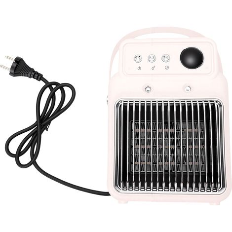 Chauffage d'appoint portable 1200 W avec fonction humidificateur, brumisateur électrique et protection contre la surchauffe, idéal pour le bureau, la chambre et une utilisation intérieure. (1/5)