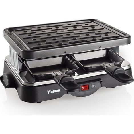 Raclette 4 personnes 500 W Noir