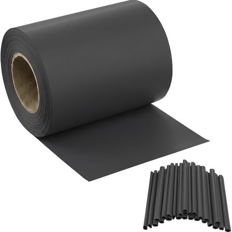 Striscia Banda Frangivista Fasce PVC Rotolo Schermo Privacy Recinzione Balcone Cancello - Antracite