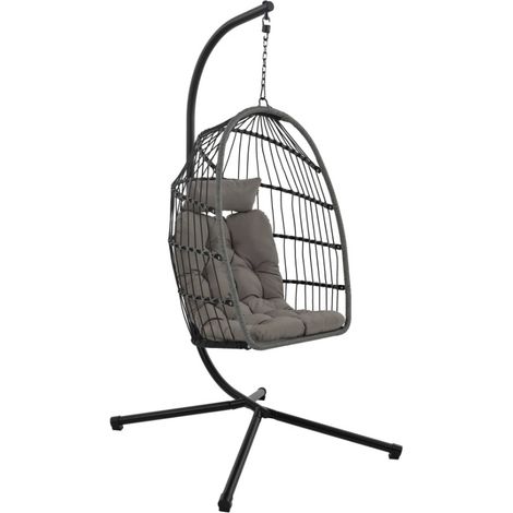 Fauteuil suspendu jardin corde métal fauteuil oeuf chaise suspendue terrasse balcon Sully