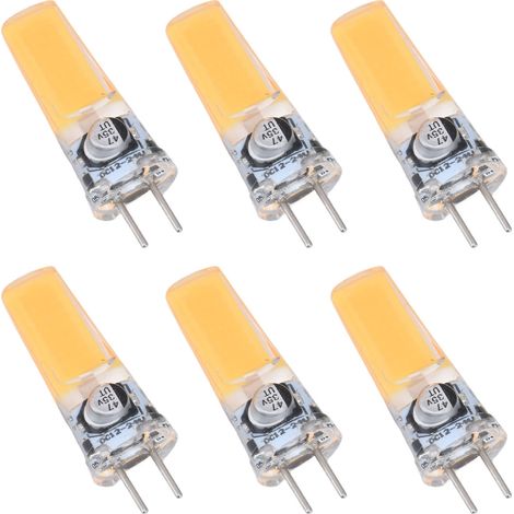 6 ampoules GY6.35 5W COB 500lm silicone plafonnier salon blanc chaud (1/5)