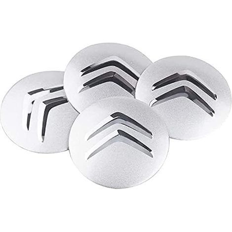 4 Pièces Autocollants Cache-Moyeux pour Citroen 56mm, Jantes Badge Autocollants Jante Centre D'emblème Centre Enjoliveurs Autocollant Pneus,A (1/5)