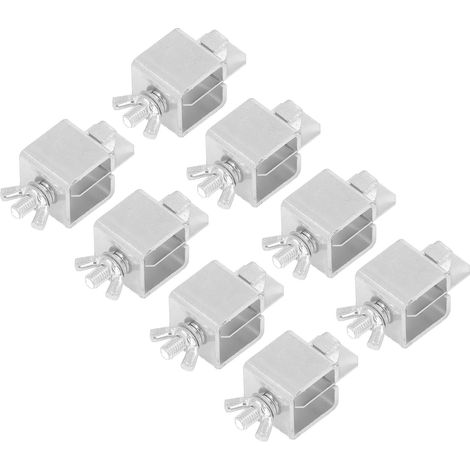 Lot de 8 Pinces de Soudage Argentées en Alliage d'Aluminium pour Carrosserie Auto, Kit de Pinces Papillon (1/5)