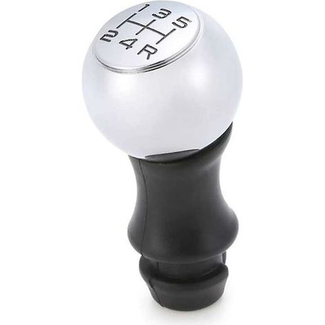 Pommeau de levier de vitesse manuel à 5 vitesses pour voiture 206 207 3008 Etc/ C2 C3 C4 Picasso Berlingo Saxo (argent) (1/5)