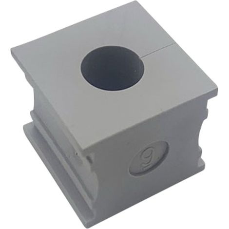 TRU COMPONENTS ELT 9 Kabeldurchführung geschlitzt Klemm-Ø (max.) 10 mm Elastomer Grau 1 St. (1/3)