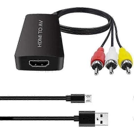 Adaptateur HDMI vers AV composite, sortie HDMI 1080p (1/5)