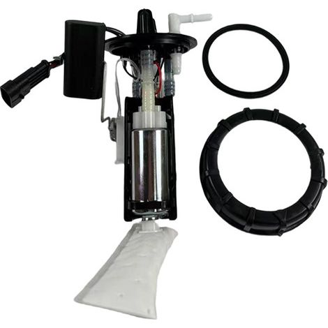 Kraftstoffpumpeneinheit 47-1015 2208060, Doppelkopf, weißer Schlauch, schwarze Pumpe, kompatibel mit Polaris Flash