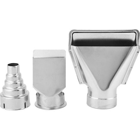 3PCS Buse de pistolet à air en acier de haute qualité Pièces de rechange Accessoires Accessoires pour outils électriques,Décapeur Thermique Sèche Cheveux A (1/4)