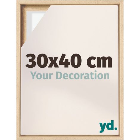 Your Decoration - Cadre flottant - Hetre - Cadre en caisse américaine pour toile sur chassis - MDF - Lyon (1/5)