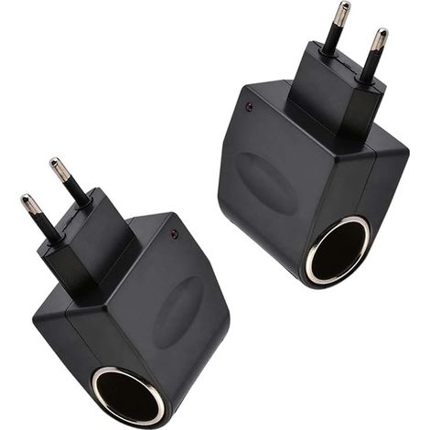 Adaptateur Allume-Cigare 110-240 V vers 12 V, convertisseur CA vers CC avec Prise Europäischer, pour enregistreur de Conduite.
