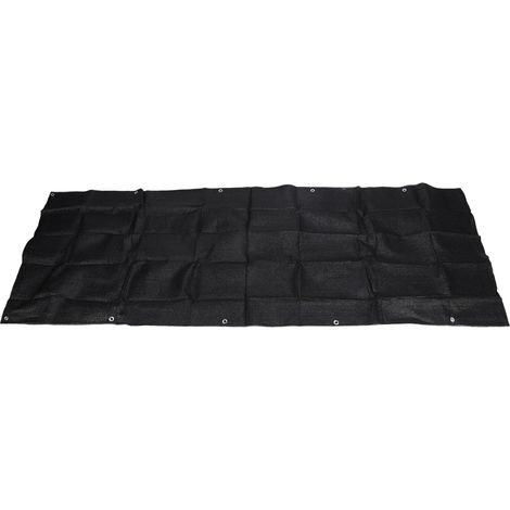Filet de protection de balcon en PEHD avec protection UV pour terrasse, jardin, piscine et patio, noir (1/5)