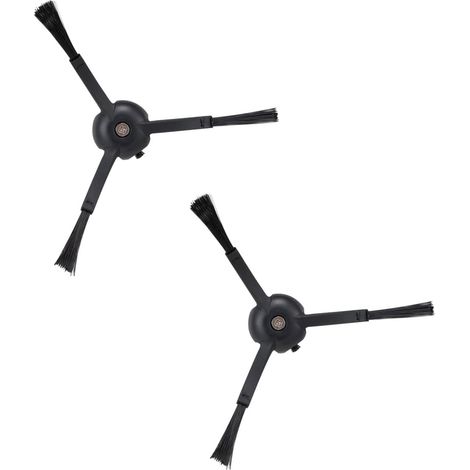 Lot de 3 brosses latérales triangulaires compatibles Roborock S8 / S8+ / S8 Pro Ultra, coloris noir (1/5)