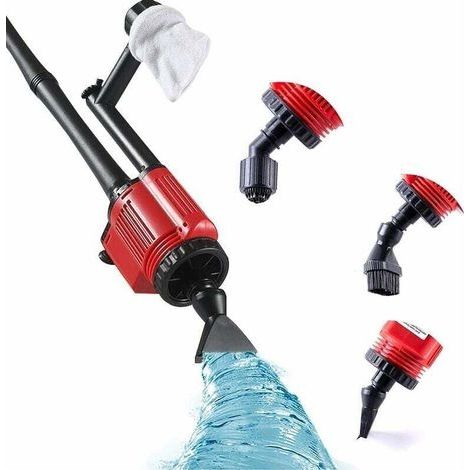 Aspirateur électrique pour aquariumNettoyeur de sableLongziming 6 en 1Réservoir à poissonNettoyeur de gravierSiphon pour aquariumChangement d'eau/filtre/nettoyage de la saleté (1/4)