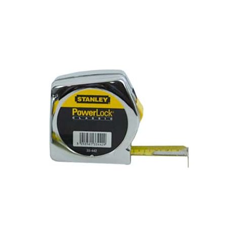 FLESSOMETRO POWERLOCK  mt.5 nastro mm.19h. (133191)    STANLEY