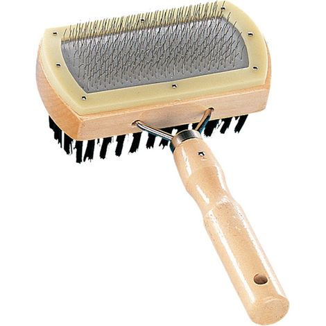 Nobby® Hunde + Katzen Nature Line Rupfbürste doppelt
