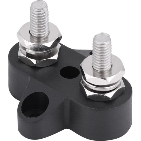 M6 48V Verteilerschiene mit zwei robusten 2-poligen Pluspolklemmen (1/5)