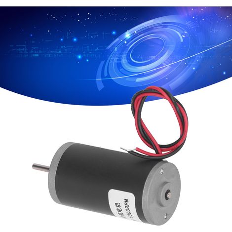 Miniatur-31ZY-Dauermagnet-Gleichstrommotor mit Stahlrohr, 12 V, einstellbare Drehzahl, Vorwärts- und Rückwärtslauf, hohes Drehmoment, 5000 U/min. (1/5)