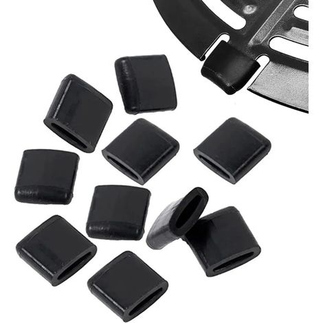 Patins en caoutchouc pour friteuse à air chaud, tapis de protection anti-rayures, lot de 10 pièces antidérapants et anti-rayures pour appareil de cuisson sans huile (1/4)