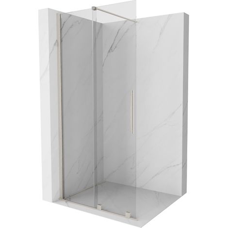 Paroi de douche coulissante Walk-in Mexen Velar 85 x 200 cm, transparent 8 mm, nickel brossé - 871-085-000-03-97 (1/5)