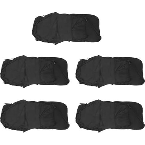 Housse de chaise de bureau 5X, housse élastique pour chaise de bureau siamoise, chaise pivotante, housse de protection pour chaise d'ordinateur (noire) (1/5)